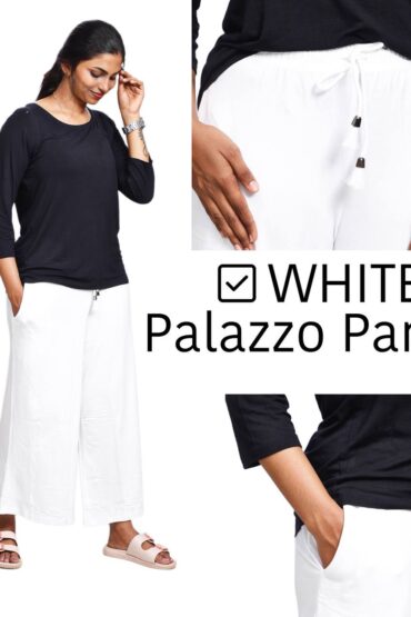 Palazzo Pant - White