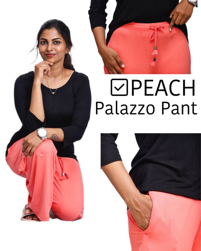 Palazzo Pant - Peach