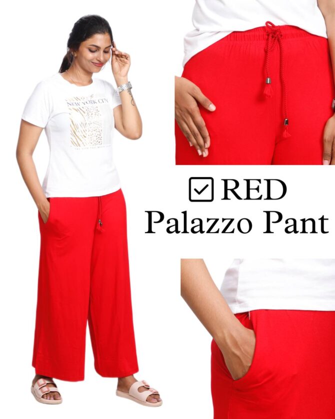 Palazzo Pant - Red