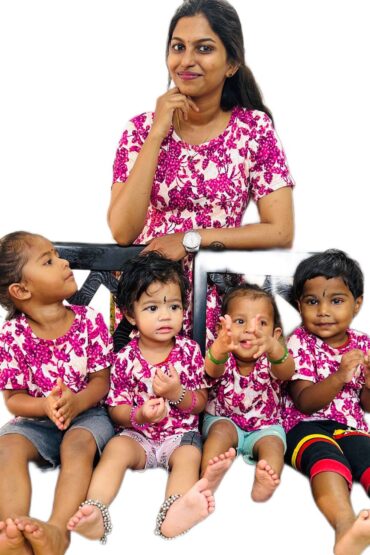 Baby T-shirt - WINTER MEGENTA