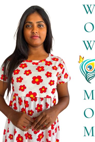 Maternity Dress - FLORAL CLOUDS