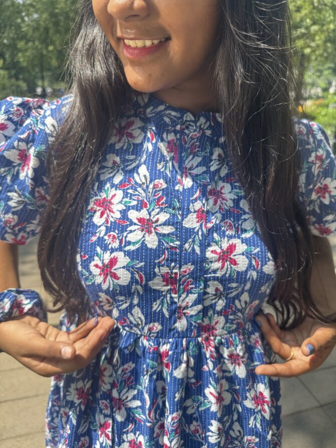 Royal Floral Double Zip Kurti - Image 6