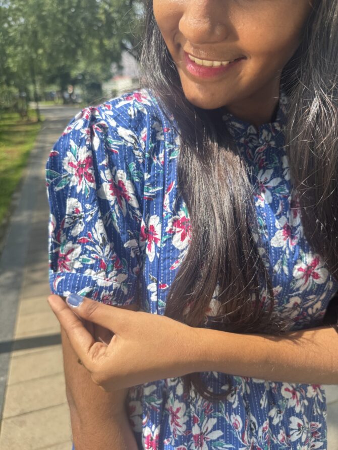 Royal Floral Double Zip Kurti - Image 8
