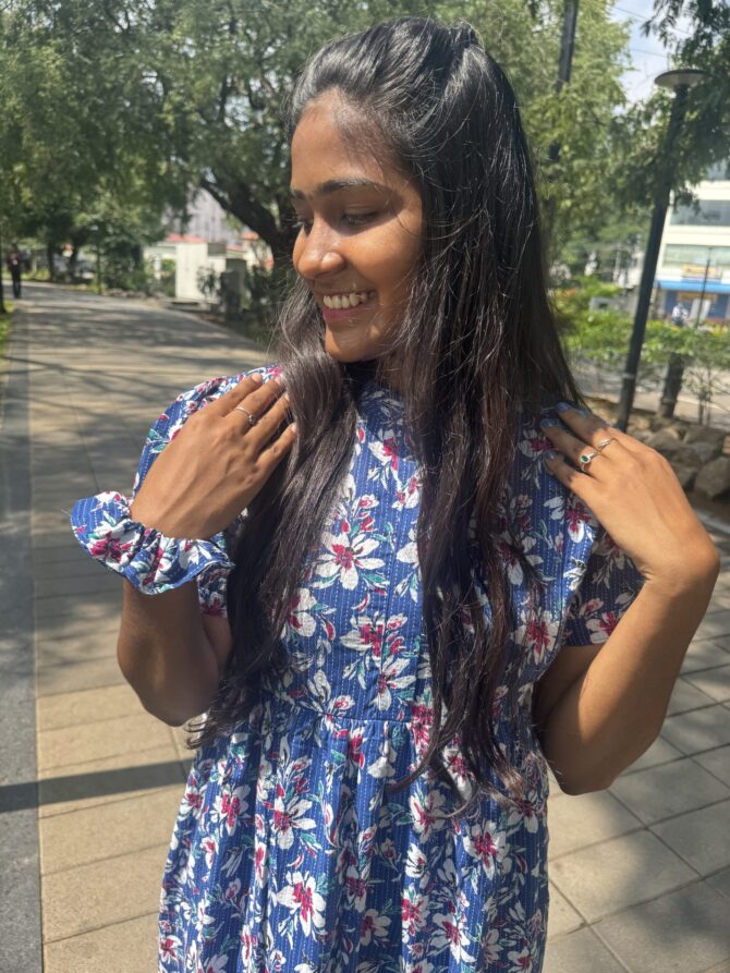 Royal Floral Double Zip Kurti