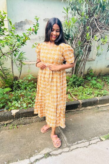 Mustard Yellow V Neck Maxi’s