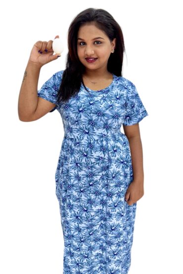 Royal Sunflower Maternity Midi Dress