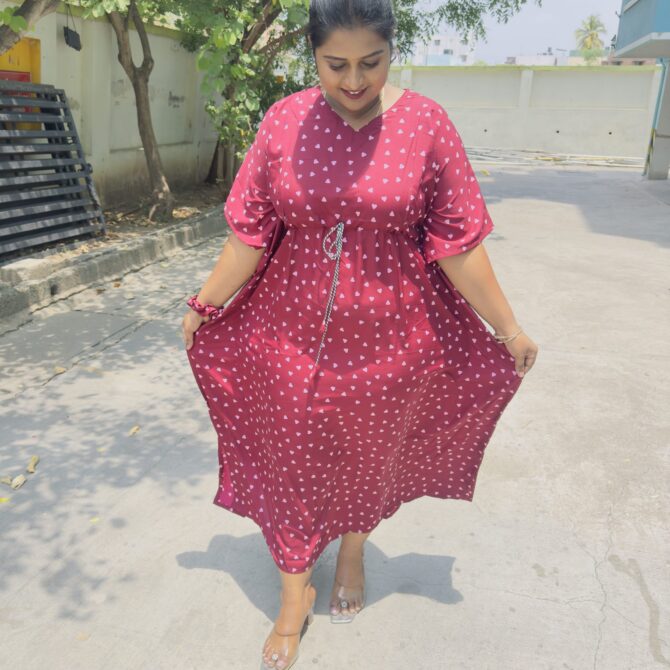 Meroon Hearty  Kaftan Maternity Maxi’s