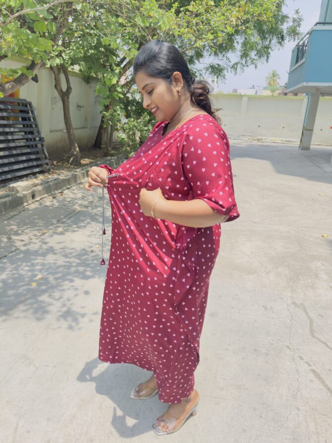 Meroon Hearty  Kaftan Maternity Maxi’s - Image 8