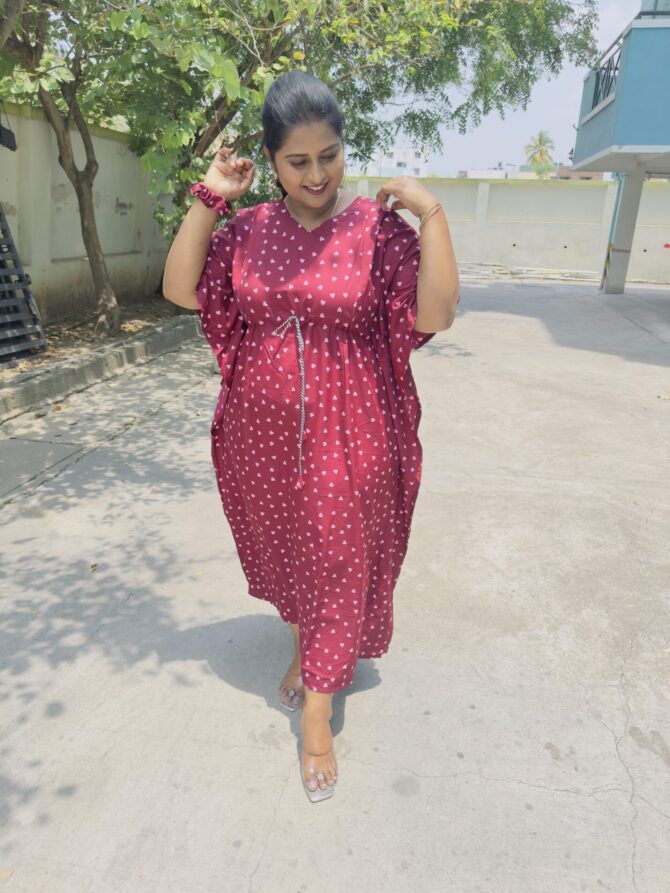 Meroon Hearty  Kaftan Maternity Maxi’s - Image 5