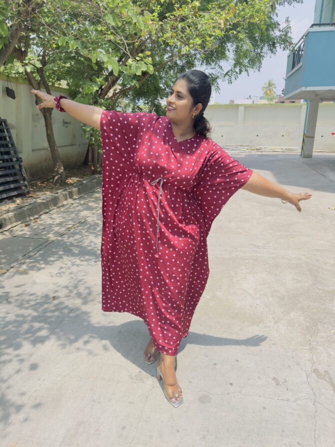 Meroon Hearty  Kaftan Maternity Maxi’s - Image 4