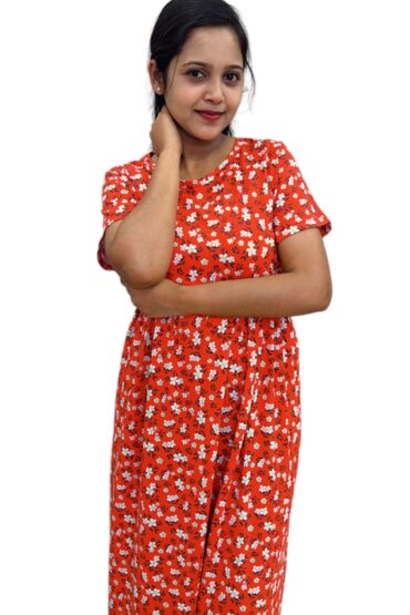 Maternity Maxi – Red kitties