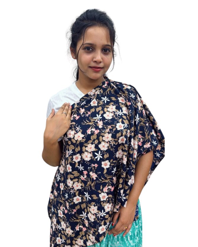 Navy Garden Overcoat Top - Image 4