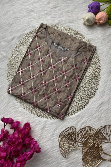 Ash floral kurti