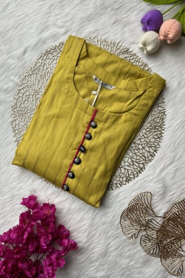 Yellow Three Flair Anarkali