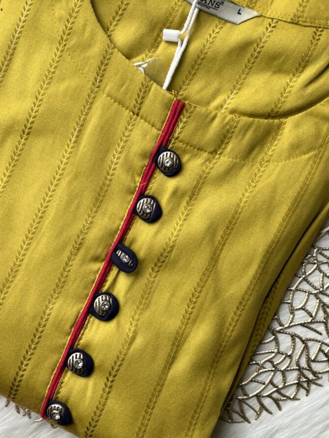 Yellow Three Flair Anarkali - Image 6