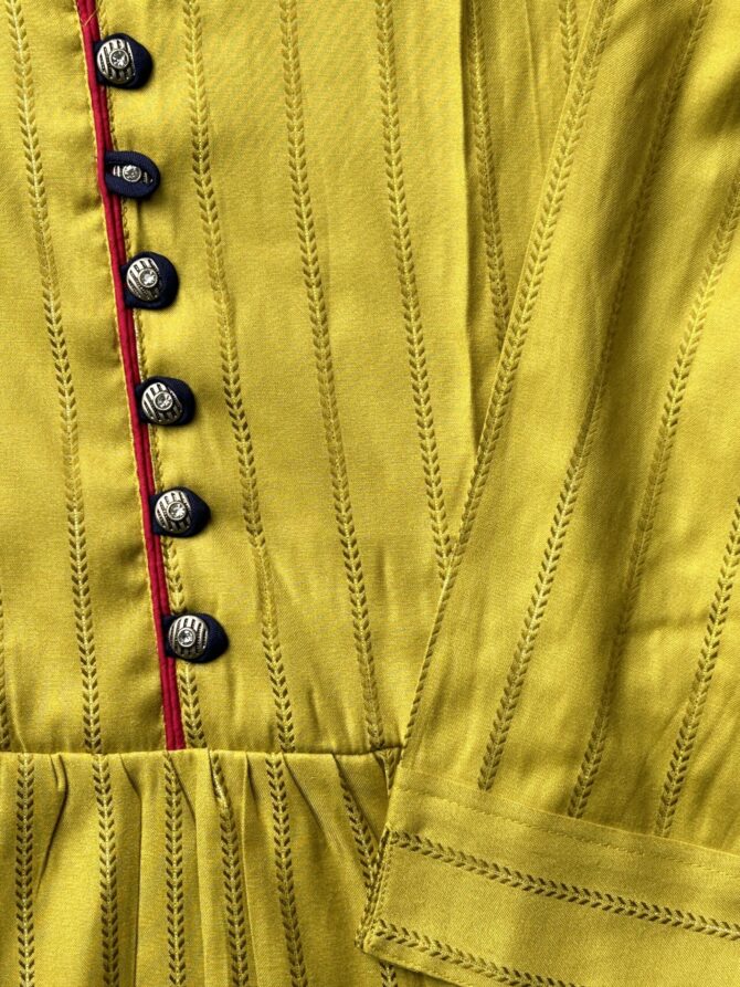 Yellow Three Flair Anarkali - Image 3