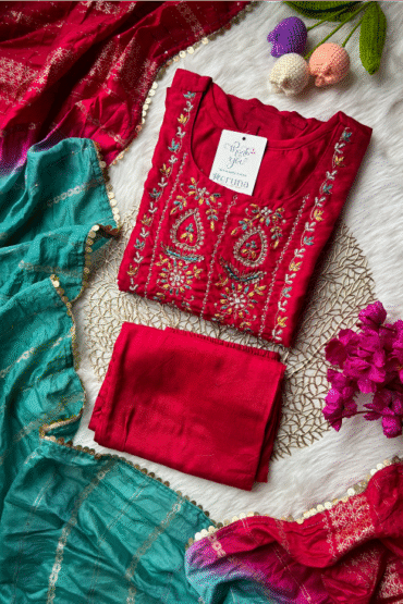 Pinky Dola Silk Suit