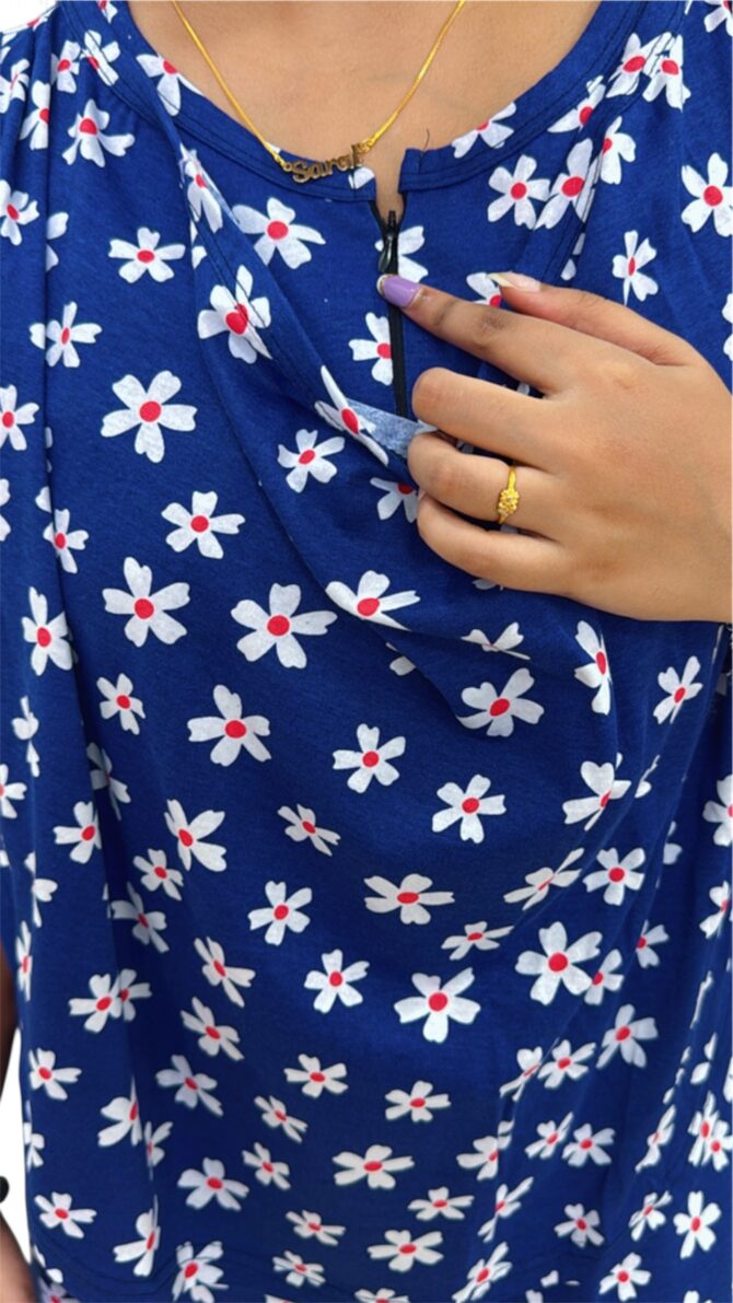 Navy white Florals - Image 10