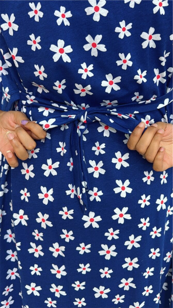 Navy white Florals - Image 9