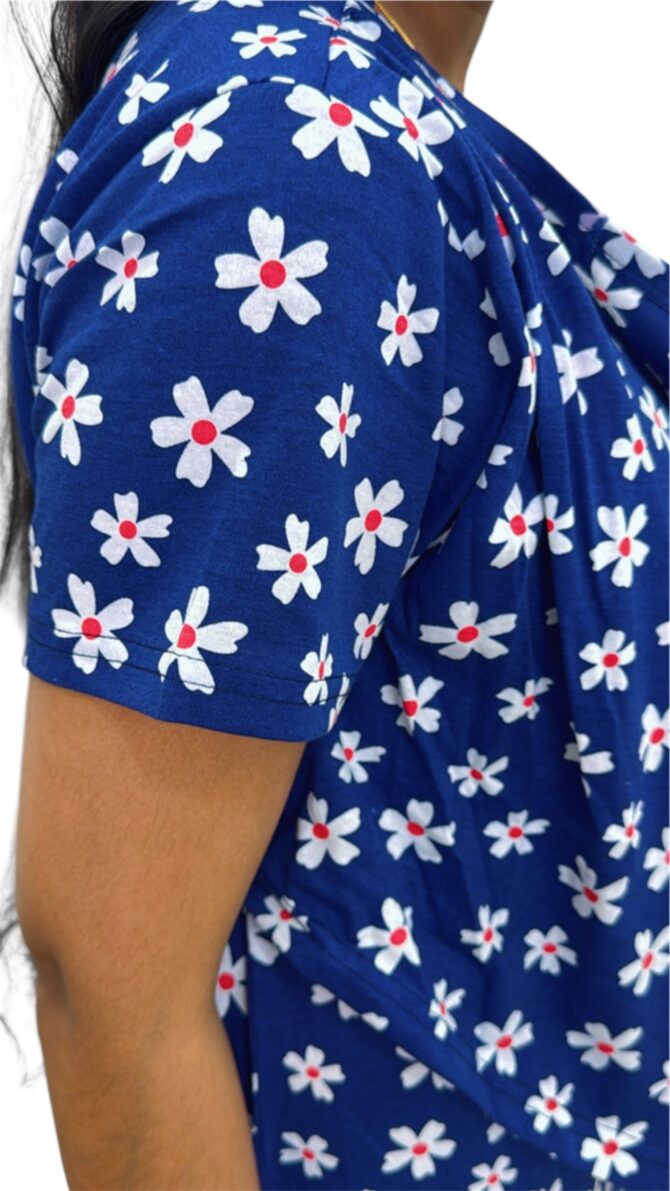 Navy white Florals - Image 7