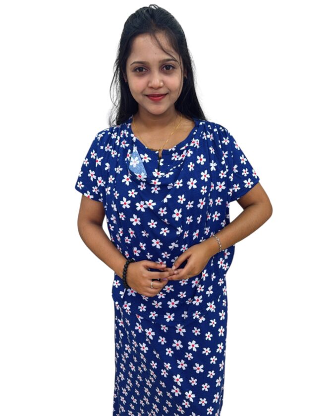 Navy white Florals - Image 4