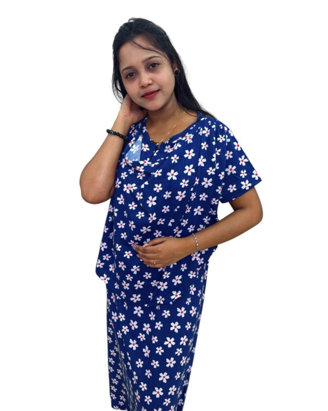 Navy white Florals - Image 3