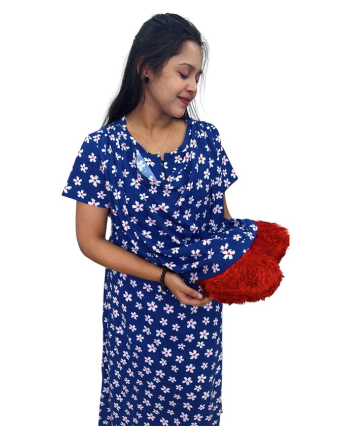 Navy white Florals - Image 2
