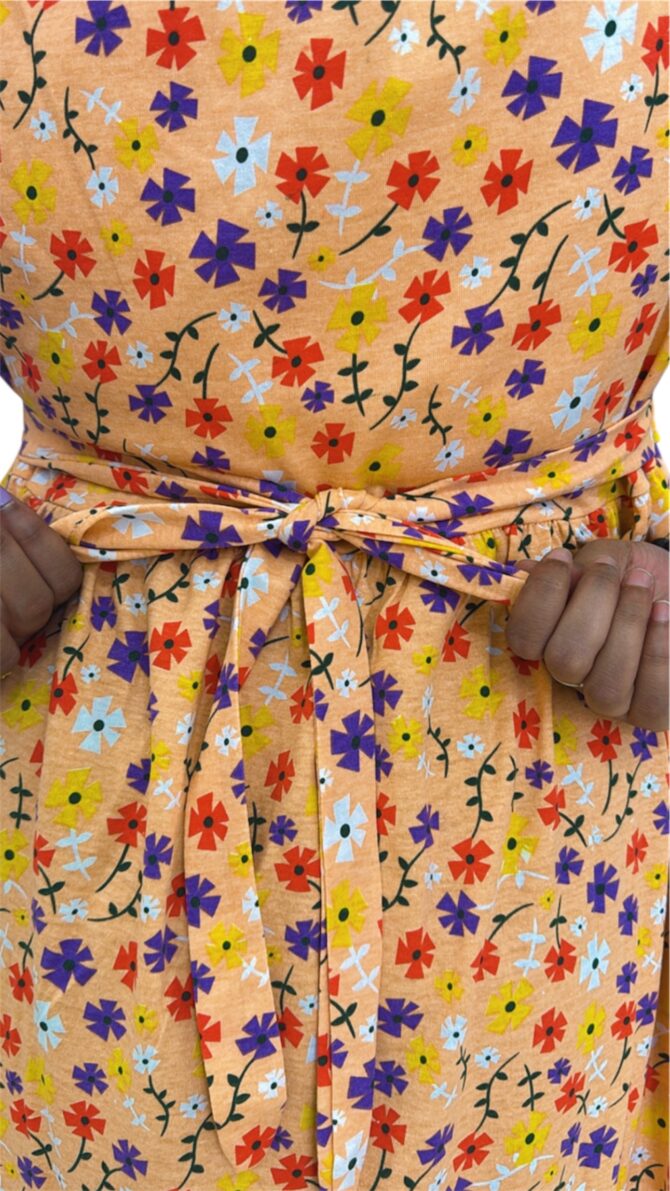 Maternity Maxi – Orange Florals - Image 7