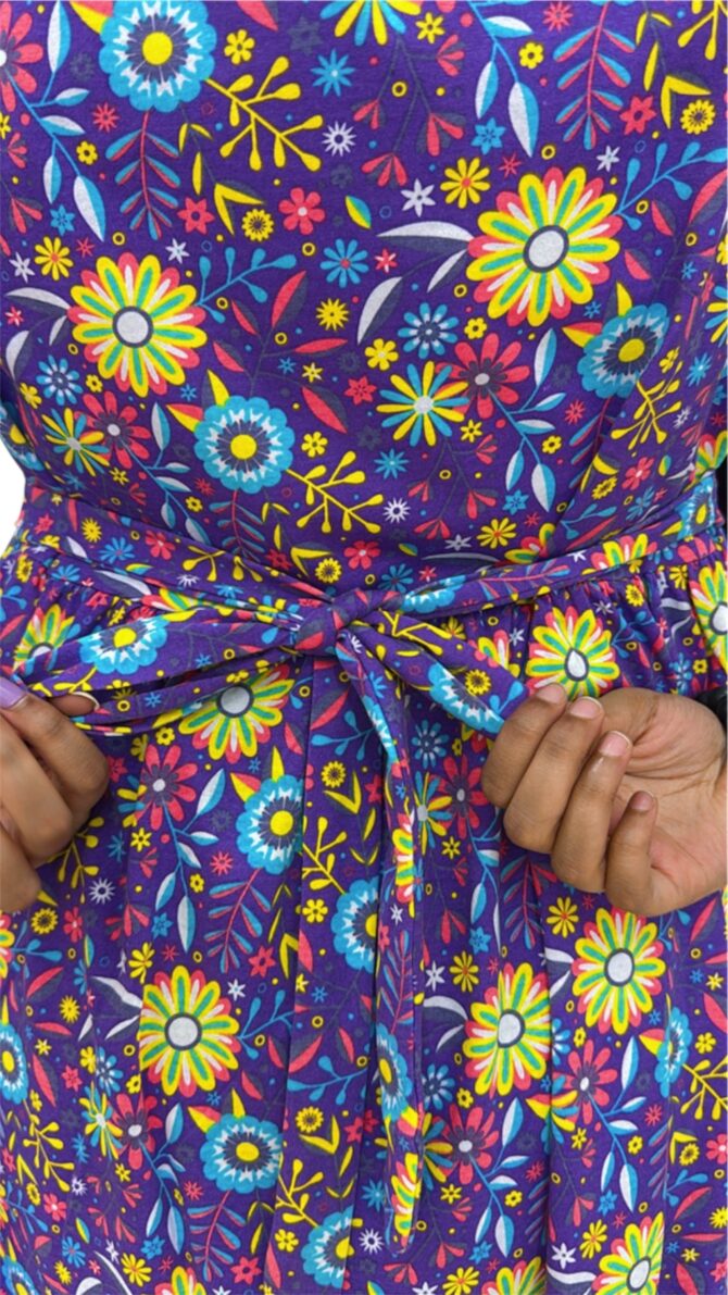 Maternity Maxi – Purple flowerfull - Image 6