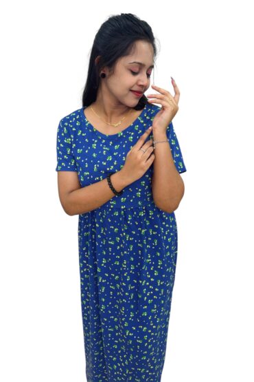 Maternity Maxi – Navy Garden