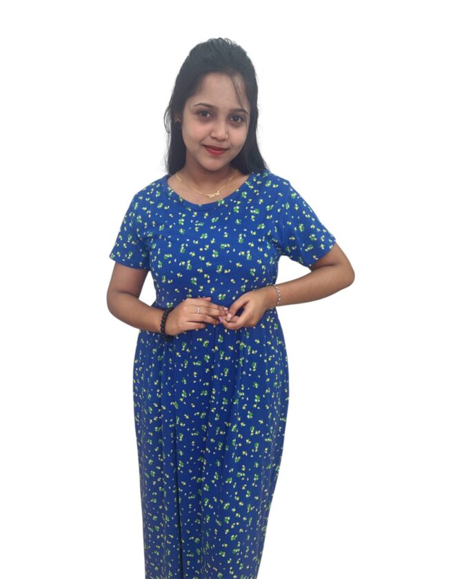 Maternity Maxi – Navy Garden - Image 8