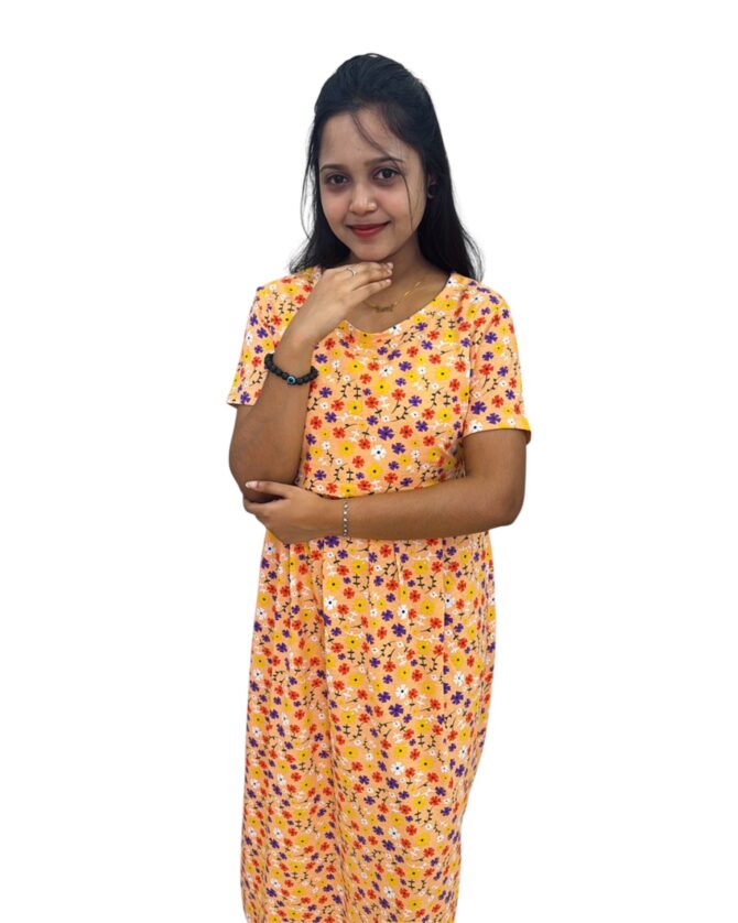 Maternity Maxi – Orange Florals - Image 6