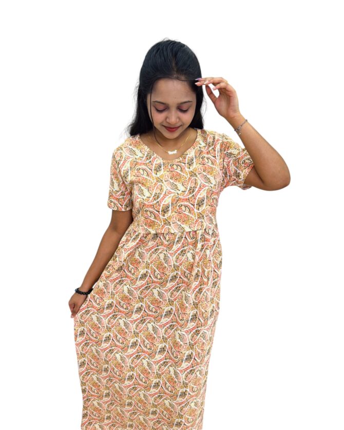 Maternity Maxi – Creamy Rangoli - Image 5