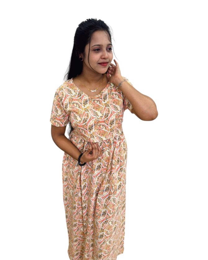 Maternity Maxi – Creamy Rangoli - Image 2