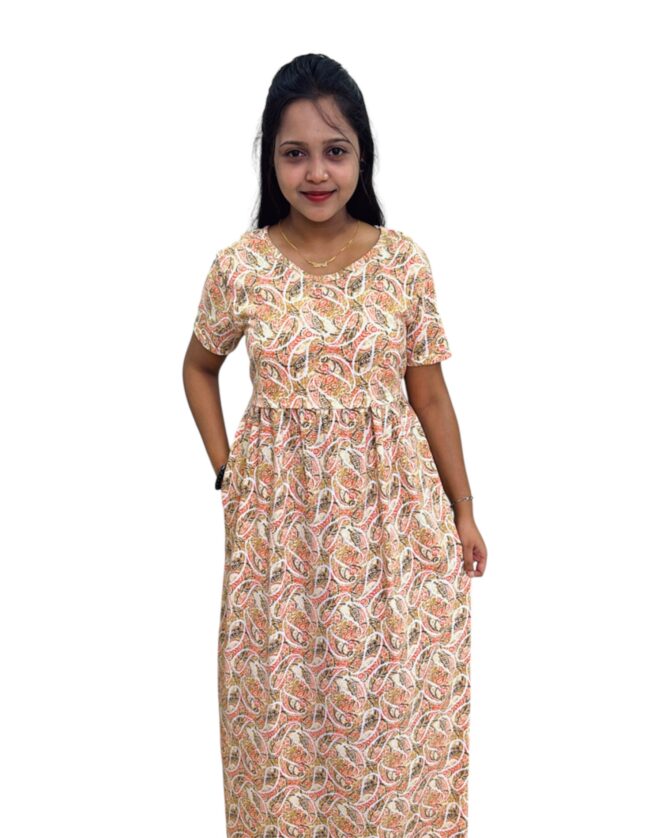 Maternity Maxi – Creamy Rangoli - Image 4