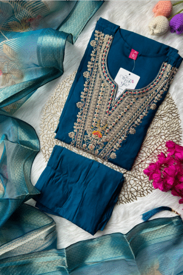 Indigo Blue Cotton Suit