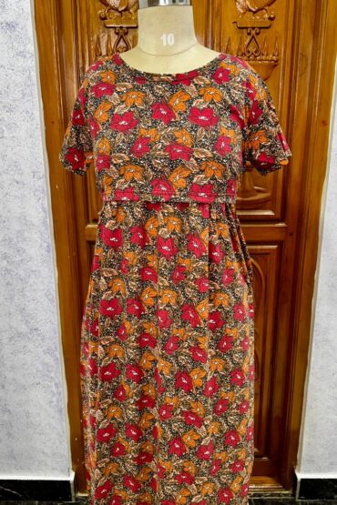 Maternity MIDI length - meroon marony