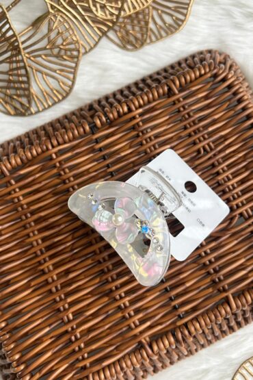 FLORAL HALFMOON CATCH CLIP-JWHM1