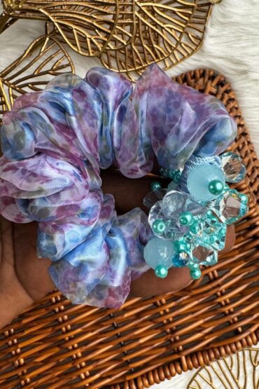 FLORAL CRYSTAL HAIR BAND-BANDc