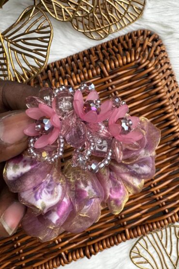 FLORAL CRYSTAL HAIR BAND-BANDg