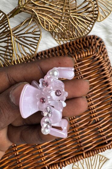 ELEGANT PEARL & FLORAL CRYSTAL HAIR CLIP-RPWW1