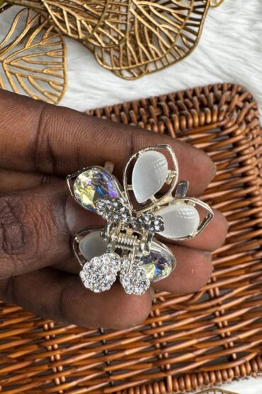 ELEGANT CRYSTAL PEARL HAIR CLIP-22221