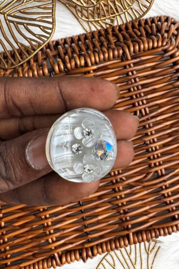 ELEGANT FLORAL CRYSTAL HAIR CLIP-SGSS3