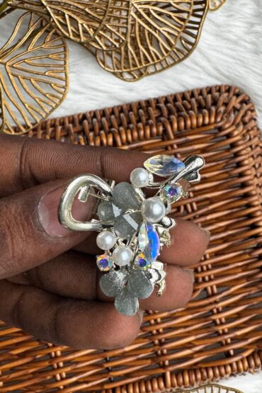 ELEGANT CRYSTAL PEARL HAIR CLIP-33333