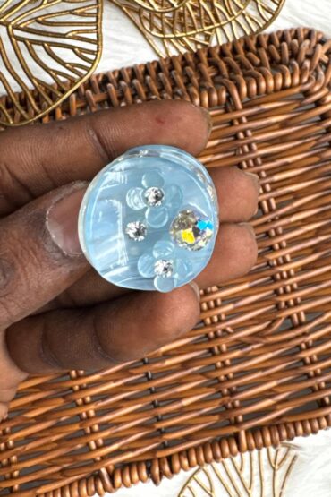 ELEGANT FLORAL CRYSTAL HAIR CLIP-SNSS4