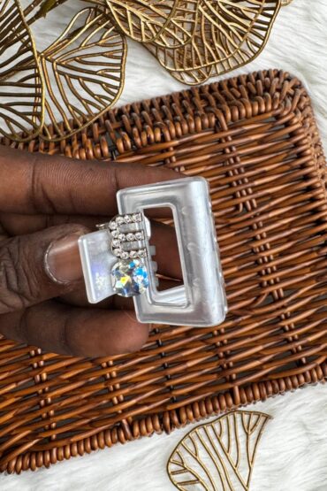 ELEGANT AMBER SQUARE CLIP-TWTT6