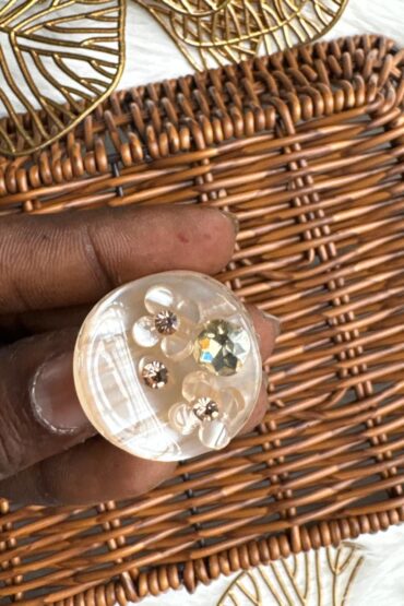 ELEGANT FLORAL CRYSTAL HAIR CLIP-STSS6