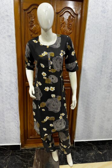 KURTI SET- GREY FLORAL